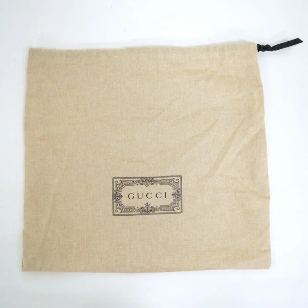 Gucci Clutch Logo Star Leather Silver White Gold - Picture 8 of 8